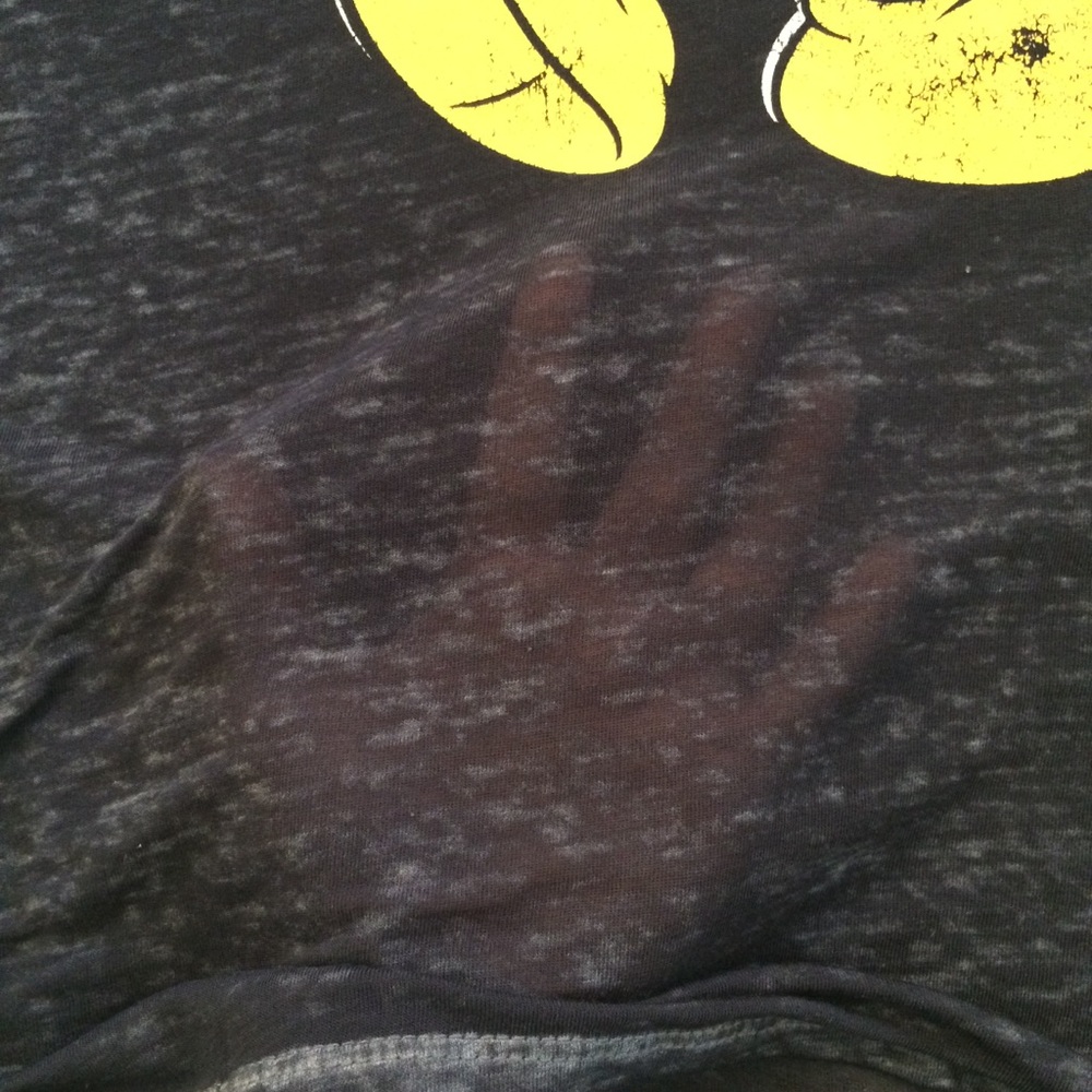 Slim Fit Mickey Mouse Burnout Tee Size XS - Picture 5 of 7